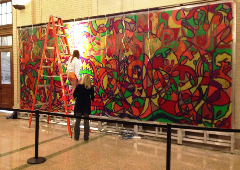 spmcfoundation's tweet photo. The #ForeverSP Lite-Brite is now on permanent display @UnionDepot! Relighting ceremony 5/9. http://t.co/E5gyrIeBlG