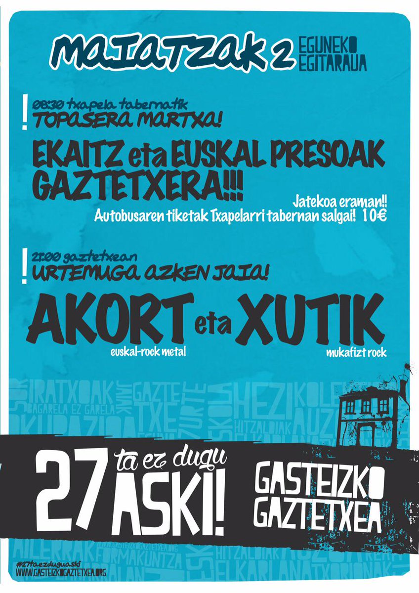 Datorren geltokia GASTEIZ!!