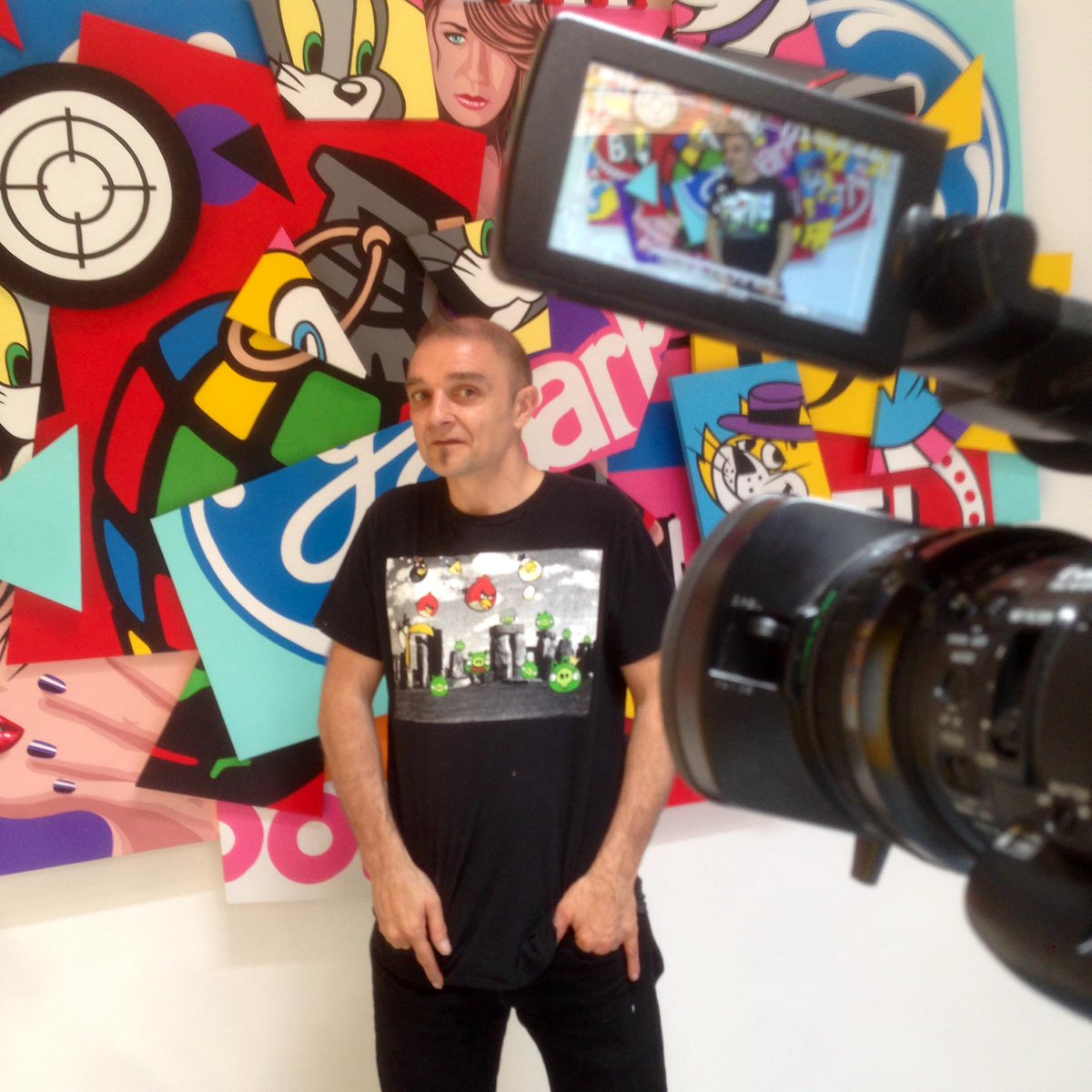 sebvuagnat's tweet image. Tournage avec @SpeedyGraphito, pour sa nouvelle expo à Los Angeles. @AFP @afpfr @AFPusa