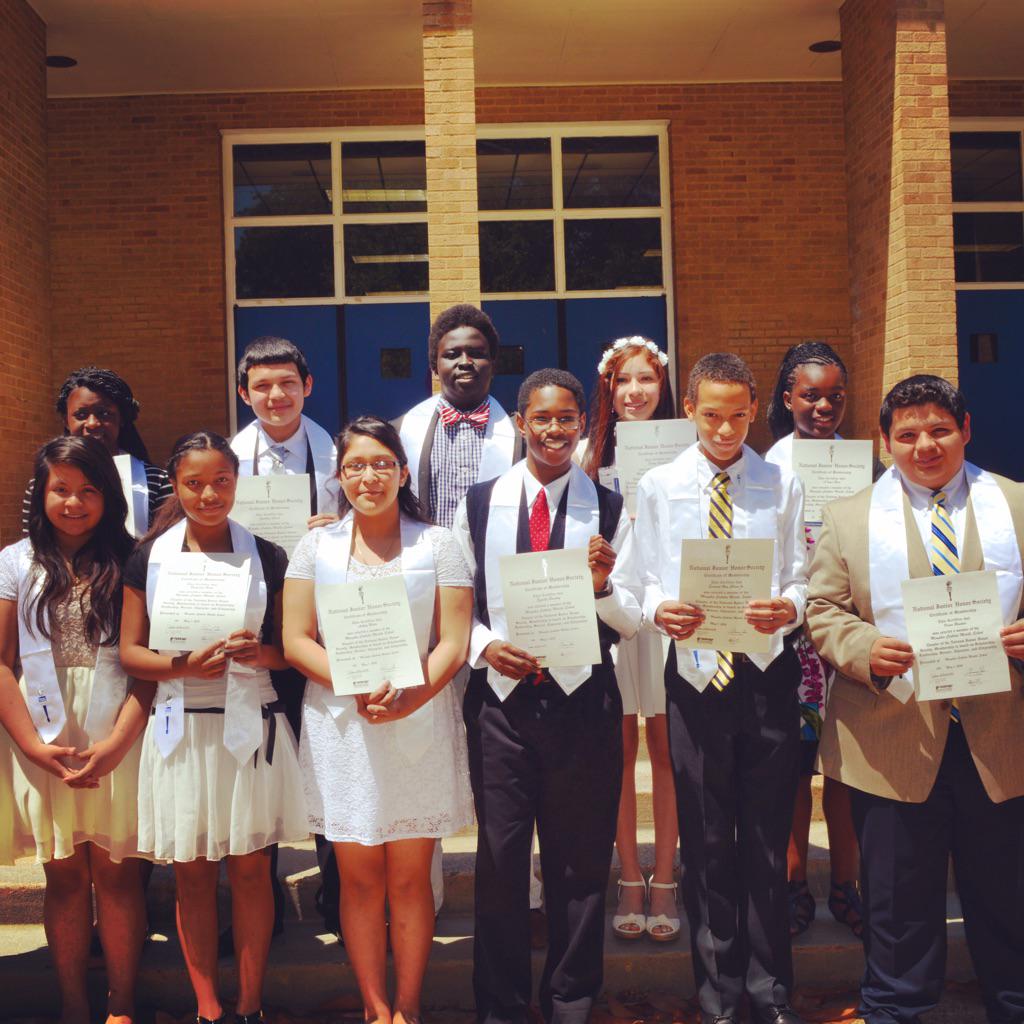 MCMHSChargers's tweet photo. Congrats to 12 of our middle schoolers for their induction into the National Junior Honor Society today! Great work! http://t.co/rvSsf0O2tF