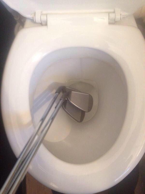 TheClub's tweet photo. The closest I'll get to flushing my long irons... http://t.co/GOUdG4jWp3