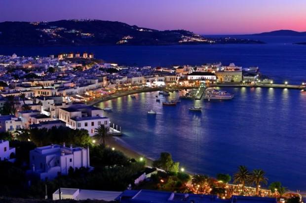 Mykonos'te bir akşamüstü, Yunanistan