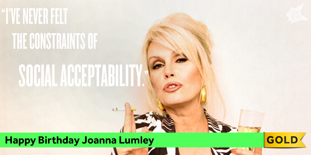 Today we\re wishing a very happy birthday to the absolutely fabulous Joanna Lumley! 