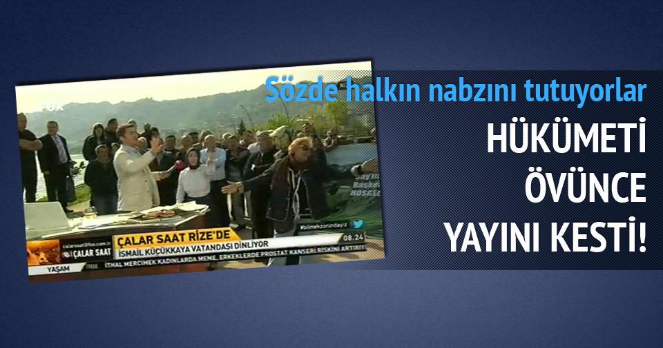 semagun_'s tweet photo. Fox TV, Rize'de halk AK Parti'yi övünce yayını kesti.! http://t.co/eF2Yu60YAE