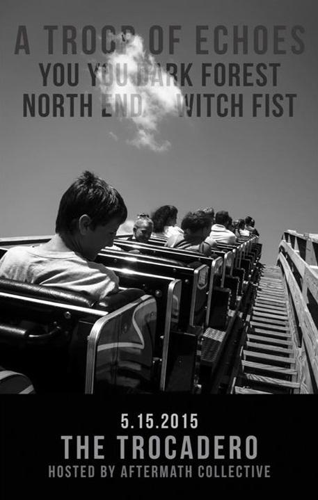 [05.15.15] at <a href="/thetrocadero/">Trocadero Theatre</a> 
<a href="/Witch_Fist/">Witch Fist</a> <a href="/northendmusic/">North End</a> #YouYouDarkForest <a href="/atroopofechoes/">A Troop of Echoes</a> 
TIX bit.ly/WITCH-FIST