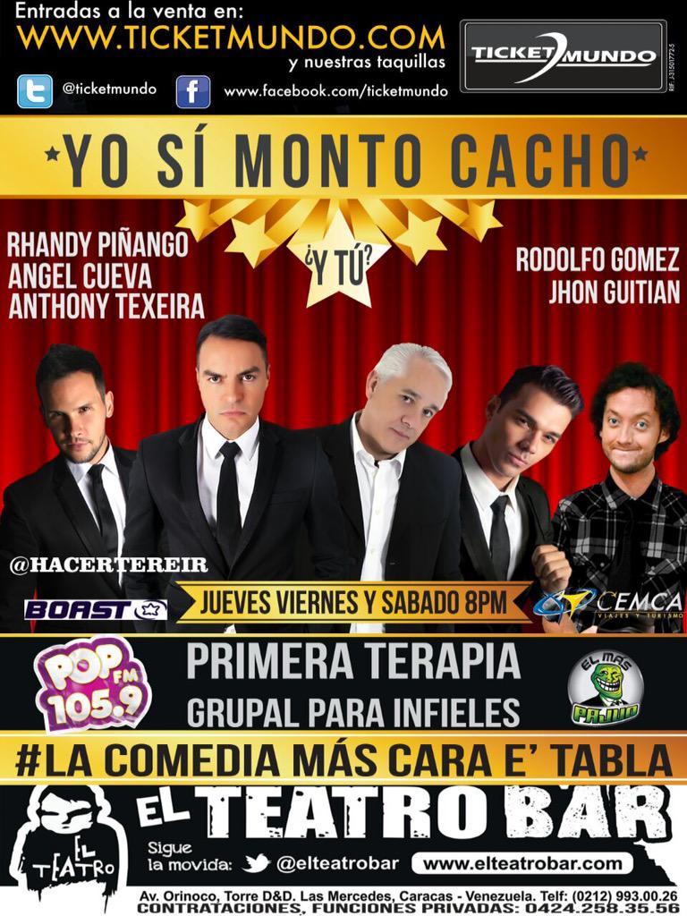 ElGuisoTv's tweet photo. Los espero hoy a las 8 en @Tu_Teatro que estaré con mi obra Yo Si Monto Cacho. ¿Y Tú? Entradas:http://t.co/GrsTGtvpAC http://t.co/taXuDByZK0