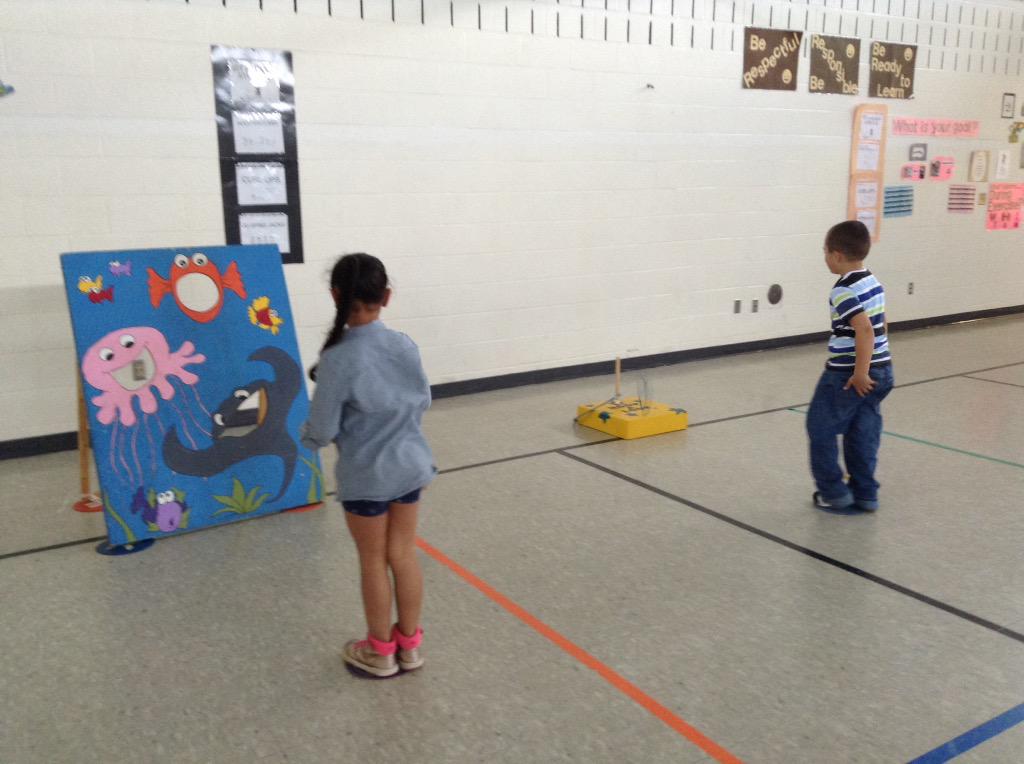 Practicing Carnival Games😄. MoES Carnival tonight 5:30!