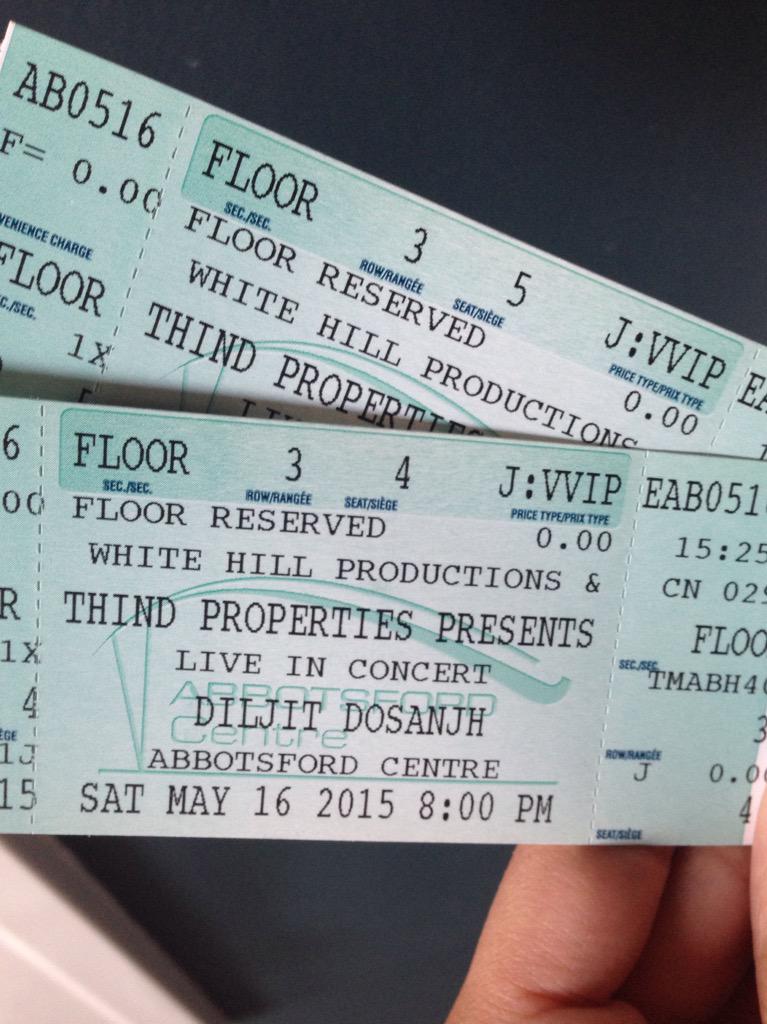 gsandhu87's tweet photo. @WhiteHillProduc @diljitdosanjh got my tix so ready for thisssss! #latepost #diljitvancouver yeoww! http://t.co/msNl6ejeNG