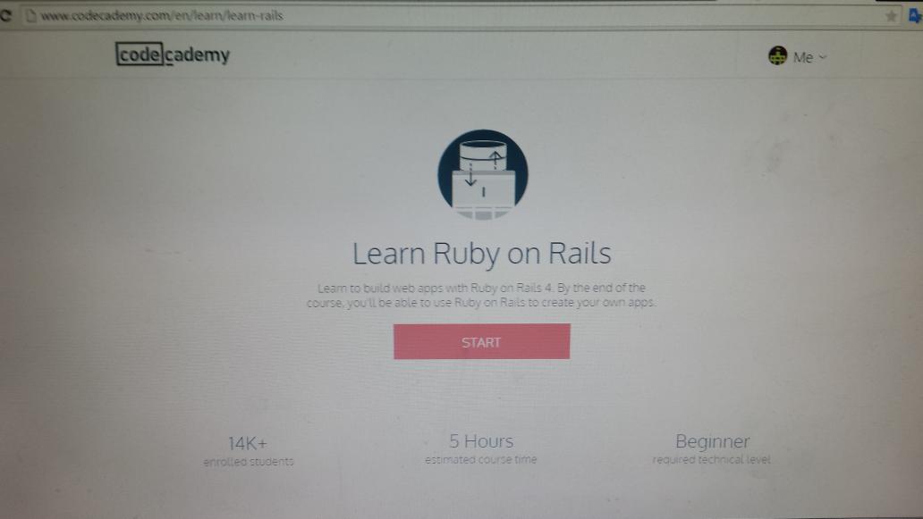 Taking advantage of <a href="/Codecademy/">Codecademy</a> learn ruby on rails for free!