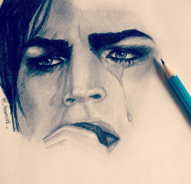 AdamLambertArts's tweet photo. I like the sketch made by @_Homosek_ for @adamlambert
#fanart http://t.co/8XcjrjMe97