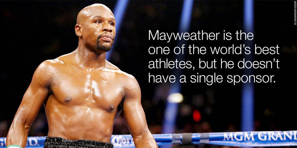 CNNBusiness's tweet photo. What's keeping sponsors away from the undefeated Floyd Mayweather? http://t.co/QwZQIi0Ygx  $NKE $KO http://t.co/x2svgPQUTv