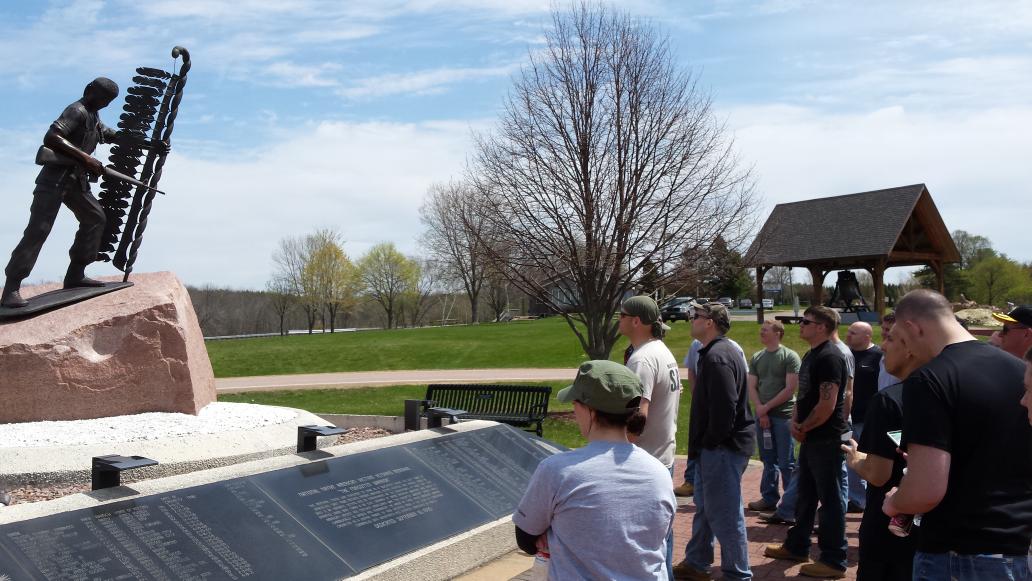 Phoenix_6_'s tweet photo. Not a dry eye in the crowd while touring the memorial http://t.co/ovvcHEHm5A