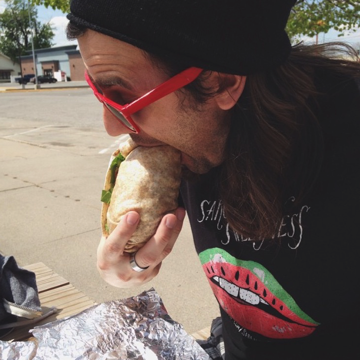 qdoba's tweet photo. Burrito like a boss...or like IG's @FullCourseLivin. #BurritoFriday #Weekend http://t.co/qa3dHExiB9
