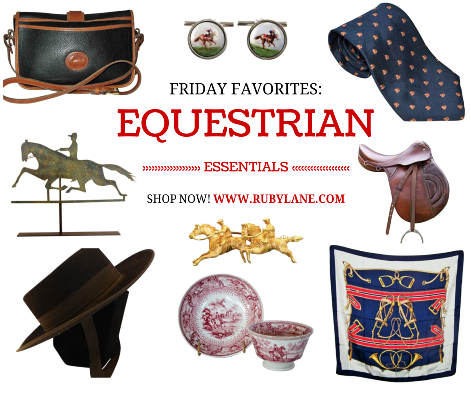 rubylane's tweet photo. Find our Friday Favorites! #RLFridayFavorites #EquestrianEssentials @rubylane #vintage
http://t.co/ghVspvmsqV http://t.co/haCiUWK4t3