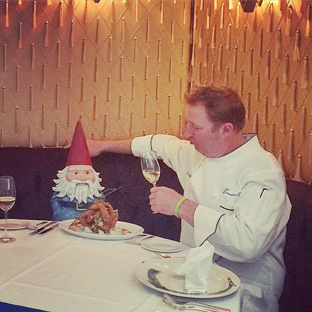 Commanders_NOLA's tweet photo. Who's a bigger baller? Chef @torymcphail or @RoamingGnome ? #Travelocity #JealousChef http://t.co/c0V5AZOEMw http://t.co/qYnHZVCUei
