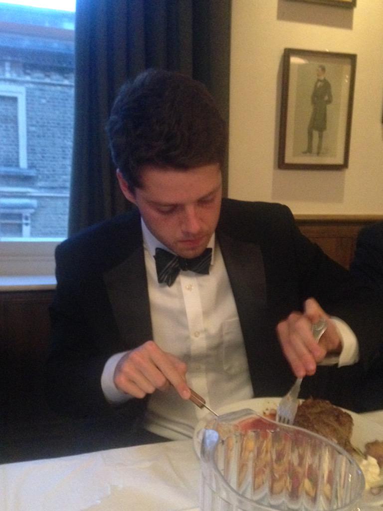 Dinner jacket makes another vinnies appearance for the skipper