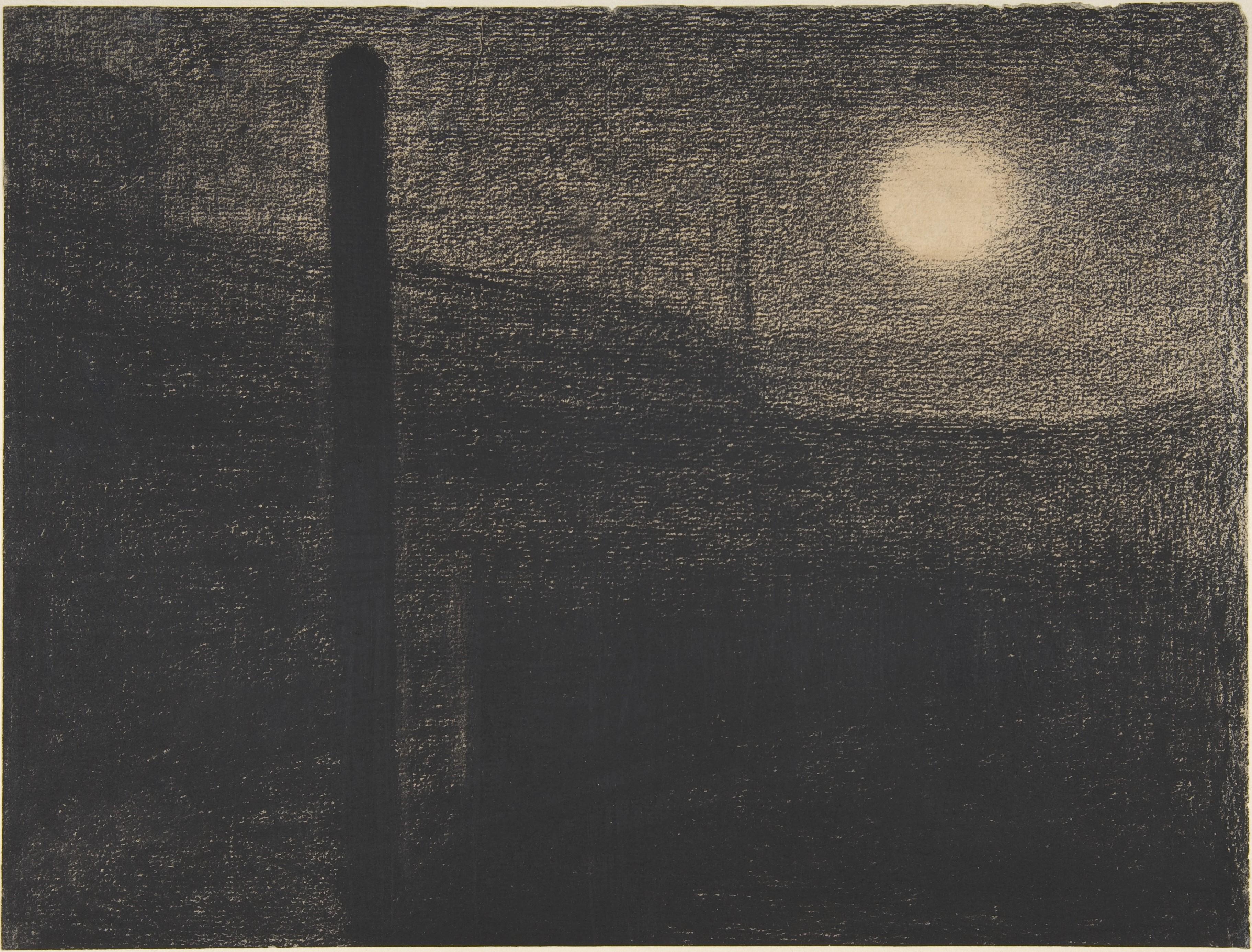 The Metropolitan Museum of Art on X: "Georges Seurat made this drawing of  factories by moonlight between 1882–83. http://t.co/mYnPRr1gRp  http://t.co/odJoP1PKnM" / X