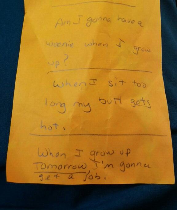 Kerryborman's tweet photo. Things that came out of my mouth when I was 3...shoutout to my mom for finding this 😂 http://t.co/hUoR4nU6m4