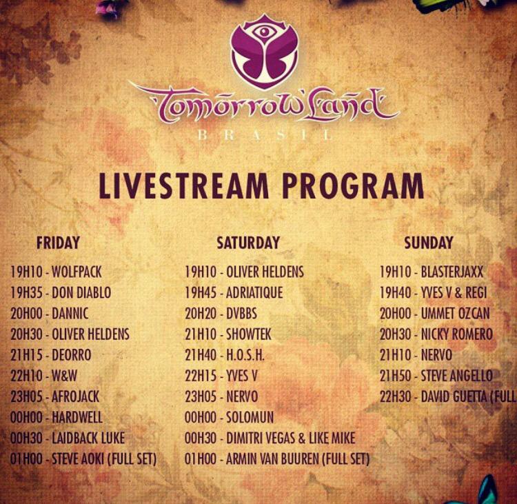 DVBBS's tweet photo. SATURDAY // TOMORROWLAND BRAZIL 

Watch our live stream from the main stage! http://t.co/527bmveKwU