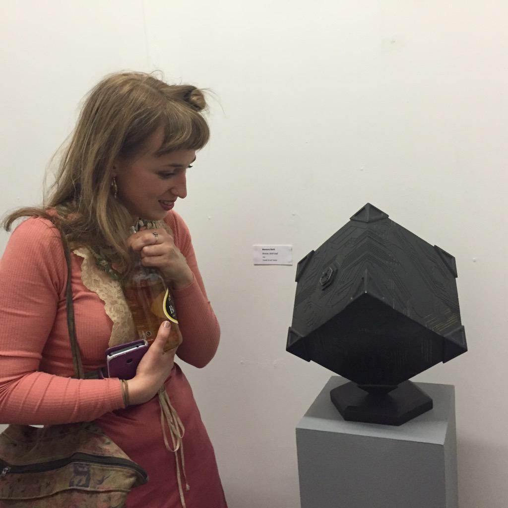 RClayHeritage's tweet photo. Visiting @Ben_Rowe_Artist in his studio @SimonEvolver artist #SpikeOpen2015 http://t.co/yGLEEqQ3CF