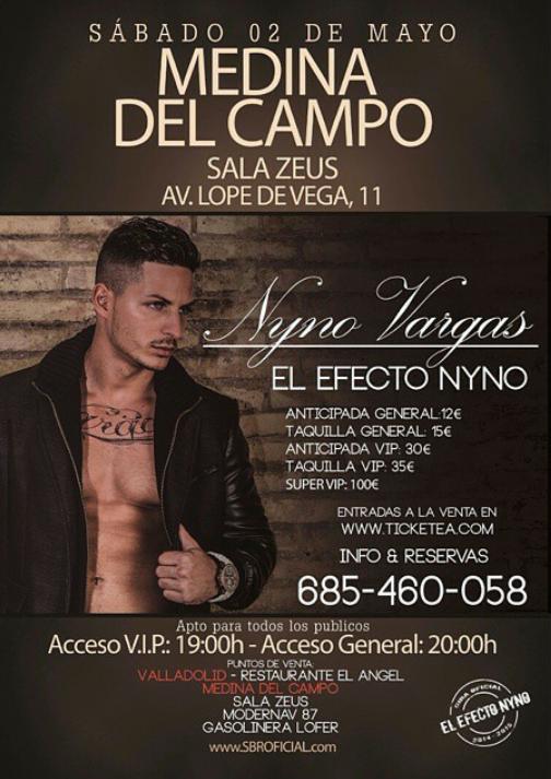 NynoVargas_CFO's tweet photo. Conciertos de este fin de semana, #ElEfectoNyno en MEDINA DEL CAMPO @salanewzeus y en TOLEDO #SalaLosClasicos. http://t.co/GR4n175fem