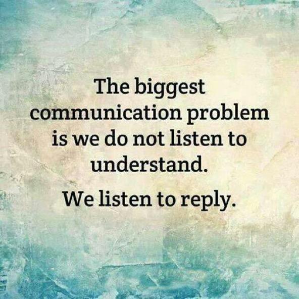 wakentruthers's tweet photo. The biggest communication problem http://t.co/Qz2xfg8DqP