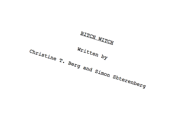 DuMaNue's tweet image. #Working #title #shortscreenplay "Bitch Witch" by @ctbergart and @DuMaNue for #screenwriting #competition