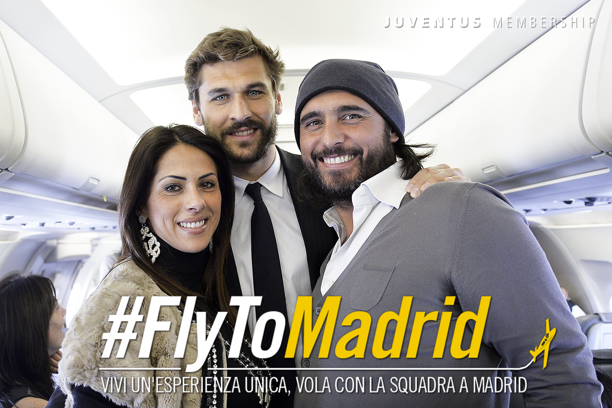 juventusfc's tweet photo. #FlyToMadrid: venite con noi? 

Scoprite qui tutte le info: http://t.co/0vSMyDD9SG http://t.co/05Go0a6SM8