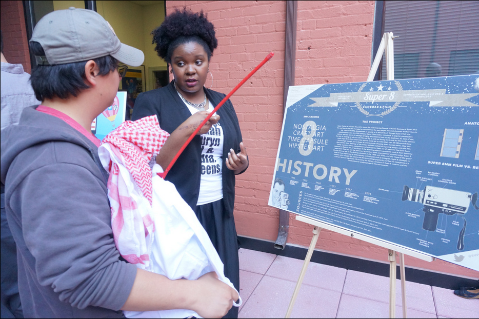 RAKBI_CCT's tweet image. I learn about #Super8cameras from @Super8CCT. Check more photos from the #PosterSession bit.ly/1JGwCHo