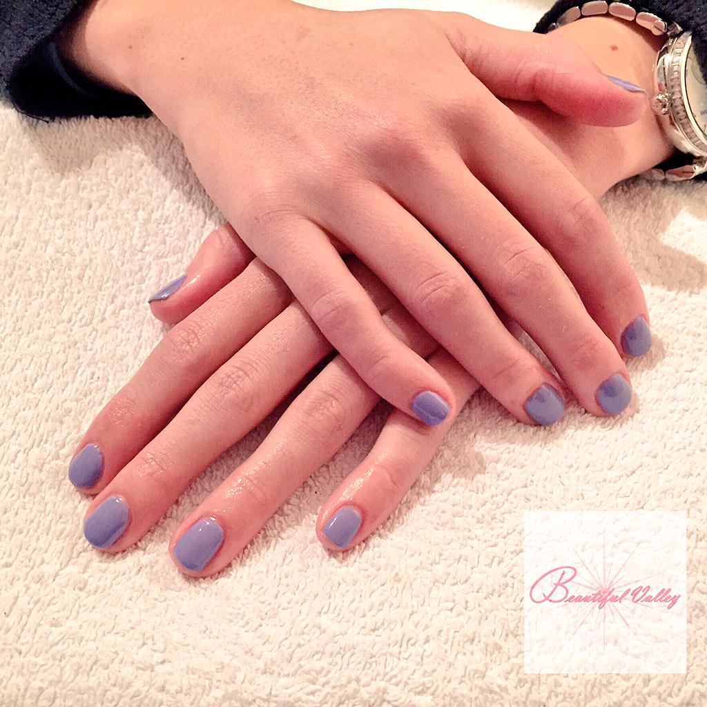 ValleyBeautiful's tweet photo. One of our new colours being worn by Lexi #WisteriaHaze #CND http://t.co/1KHzmtFuOT