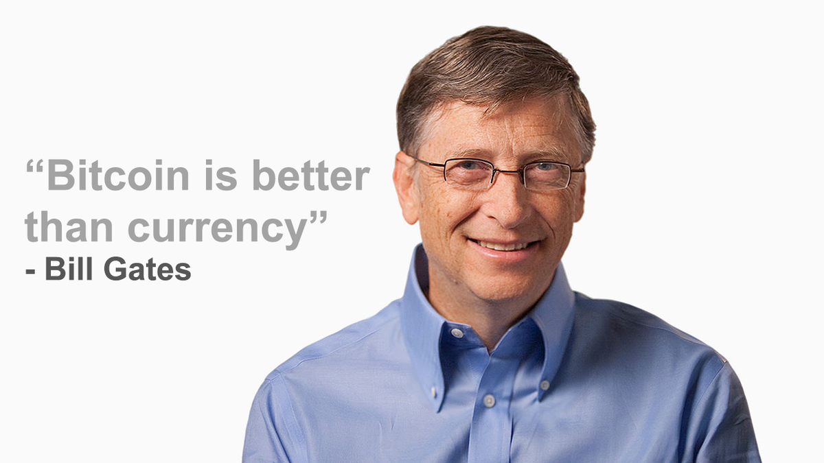 Coinsecure's tweet photo. Bill Gates on #Bitcoin. 😎  https://t.co/ytE5udxvfj