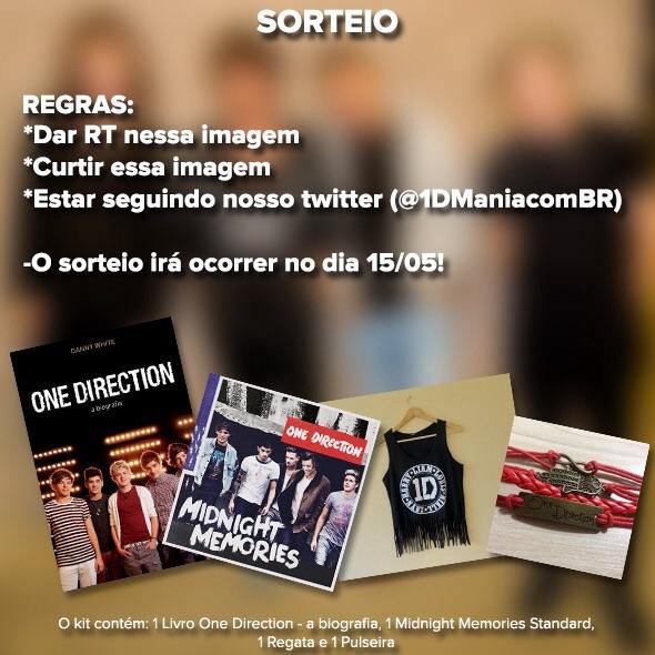 hellabelsx's tweet image. Quer ganhar um Kit One Direction que nós do 1D Mania estamos sorteando? Só seguir as instruções abaixo: