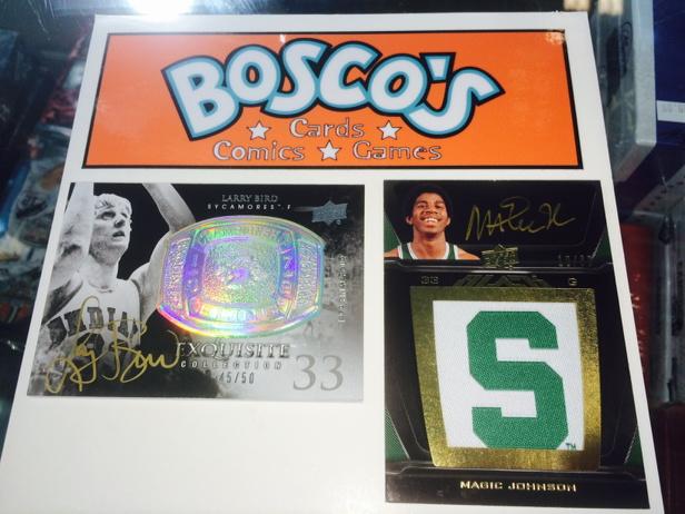 boscoscards's tweet photo. 11/12 Exquisite Basketball box #1. Bird and Magic autos! @UpperDeckSports @SHOWYOURHITS @UpperDeckGOAT http://t.co/i6BYQ8PxI5