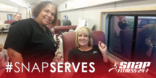 snapfitness's tweet photo. We're sending Snap Fitness Plaquemine a high-five today for making blood donation a priority! #SnapServes http://t.co/NHrWWzmKb8