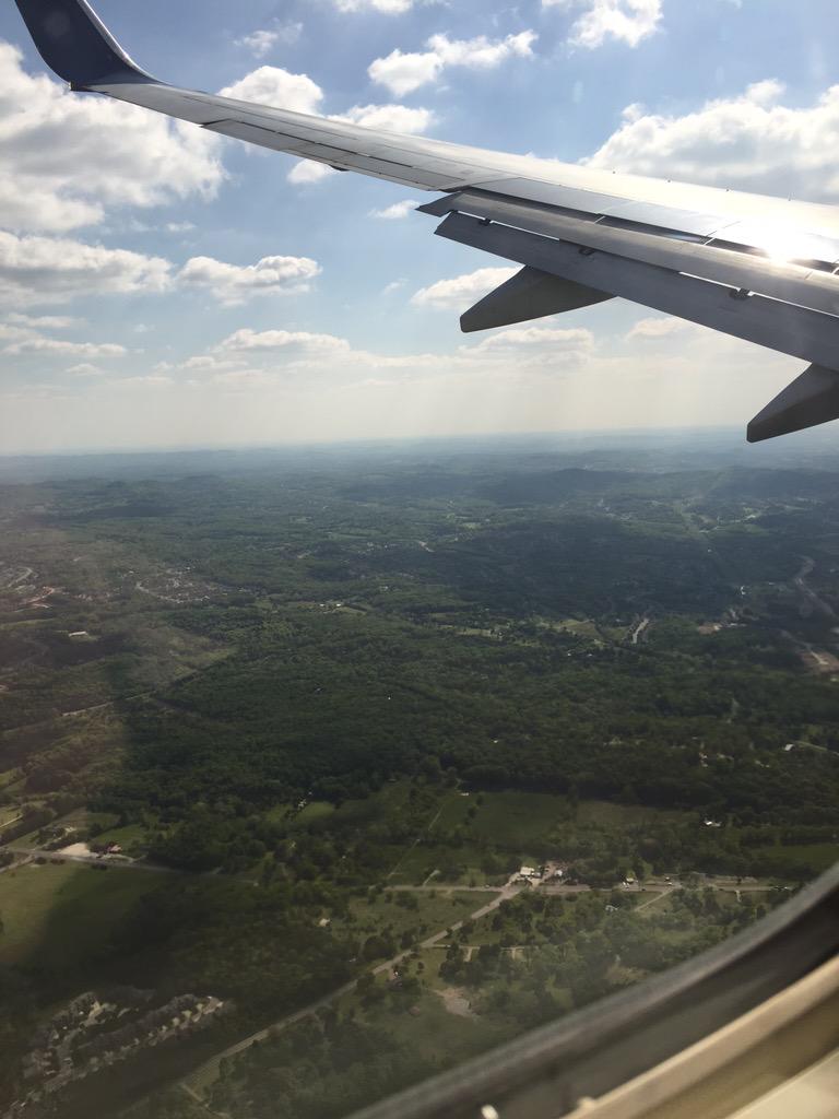 Our flight is about to land in #Nashville. Just a few days until #woca2015