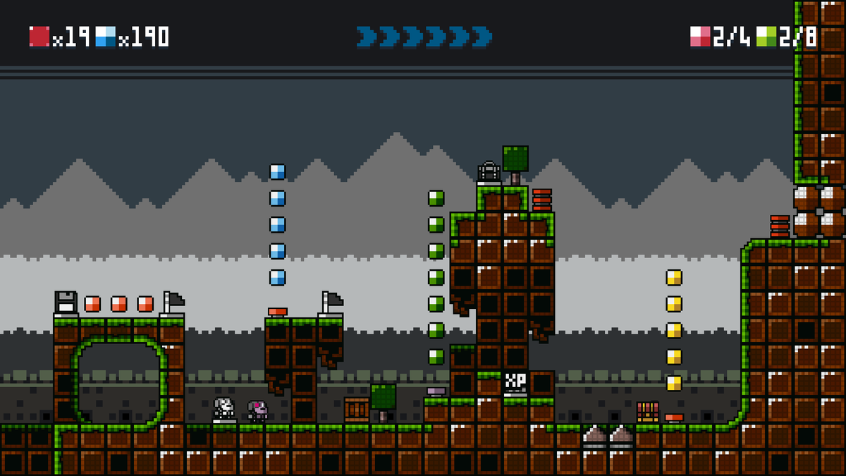BeejaX_Games's tweet photo. Successful attempt at merging my arena fighter #VirtualSlice with high-speed Metroidvania runner #RapidRabidRobore http://t.co/hArixklD8d