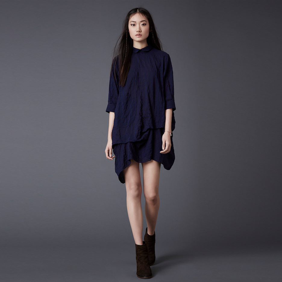 MorganeLeFay_NY's tweet image. we love the kenji dress in our new micro plaid... #springsummer2015