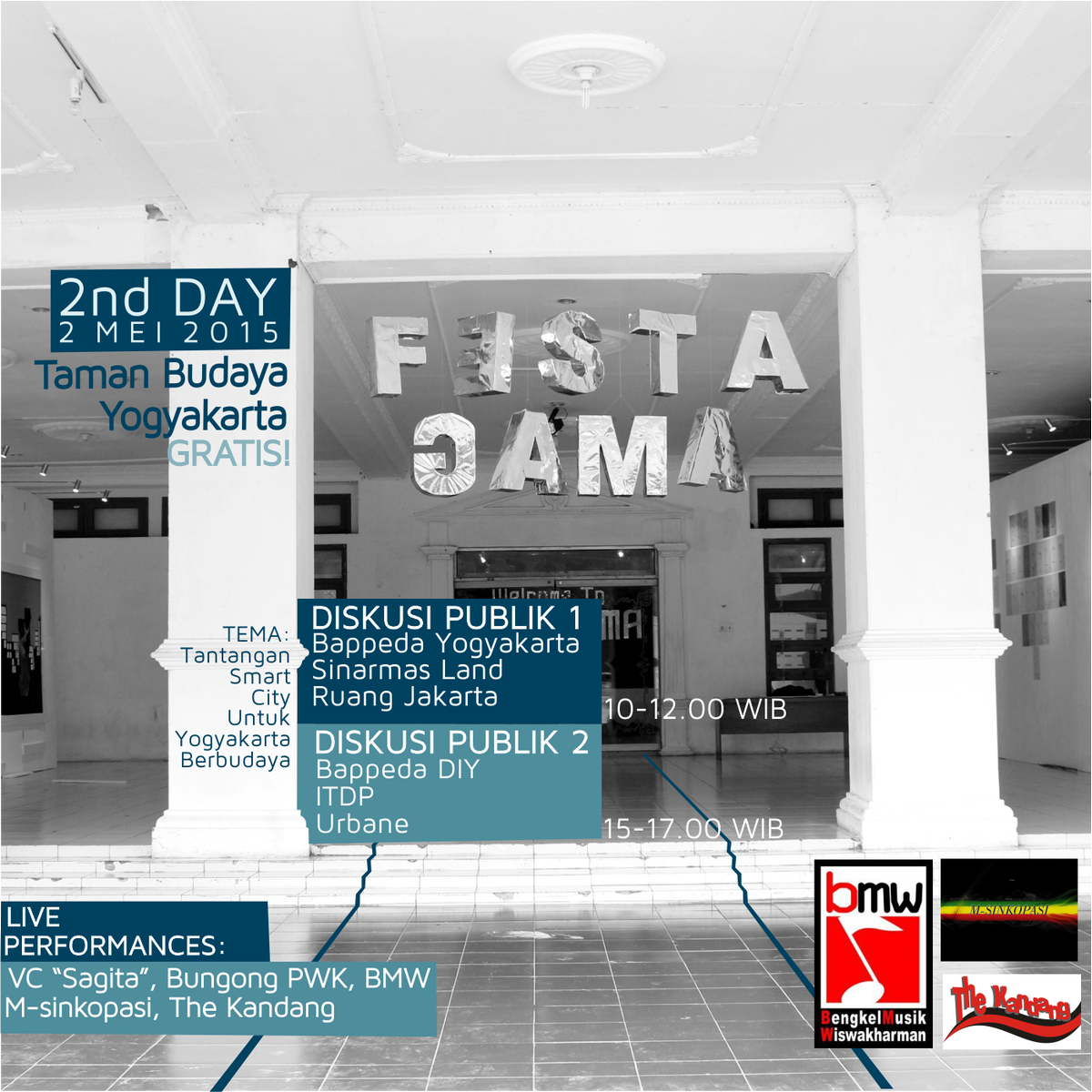Festagama2015's tweet photo. Day #2: Diskusi Publik @sinarmas_land @itdpindonesia @RuangJakarta , Urbane, Bappeda Pov DIY, dipandu guru besar UGM http://t.co/0ClgeuC71O