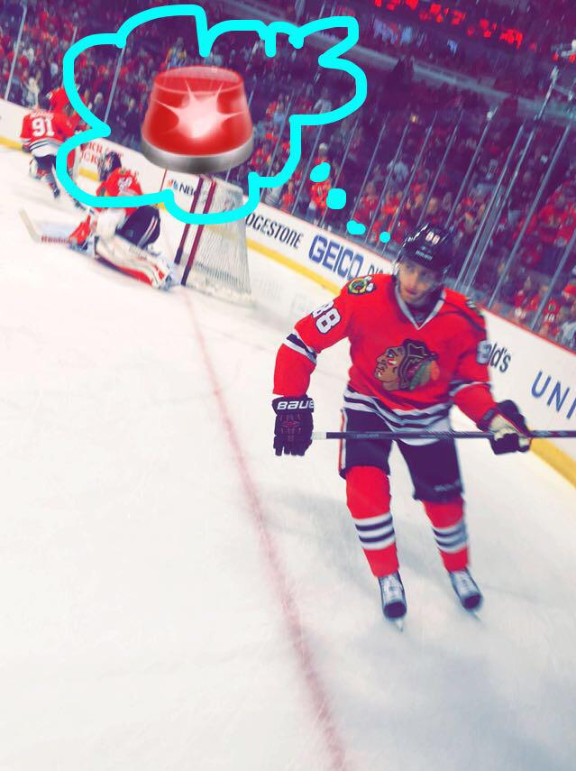 NHLBlackhawks's tweet photo. This is getting eerie. Is Snapchat *actually* psychic? http://t.co/OfWy0xeRZg
