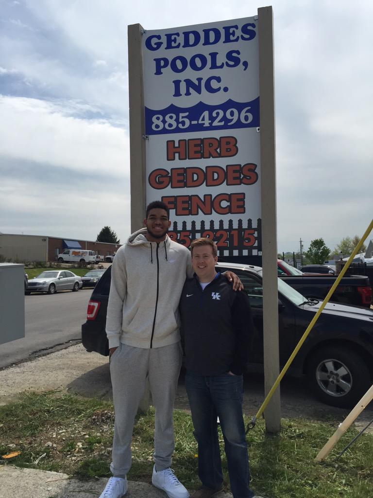 Geddes Pools (@geddespoolsinc) on Twitter photo <a href="/KATis32/">@KarlTowns</a> Thanks for sharing your time with us yesterday! Hope you get Dunked in a Geddes Pool one day in the future! <a href="/KATis32/">@KarlTowns</a> Thanks for sharing your time with us yesterday! Hope you get Dunked in a Geddes Pool one day in the future!
