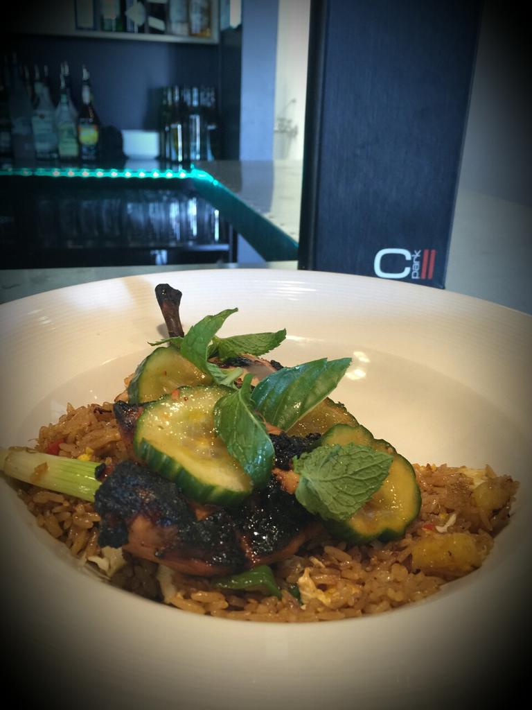 CovellPark's tweet photo. Huli huli chicken with tomato pineapple fried rice. #covellpark #edmond #okc #uptowngroceryco #edmondymca #foodie http://t.co/Q5TcwpAPTp