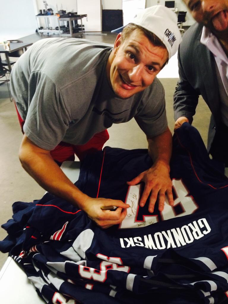 EAMaddenNFL's tweet photo. The #NFLDraft's Second Round produces playmakers like this guy.

RETWEET for your shot at a signed Gronk jersey! http://t.co/2QJ2oqZL8V