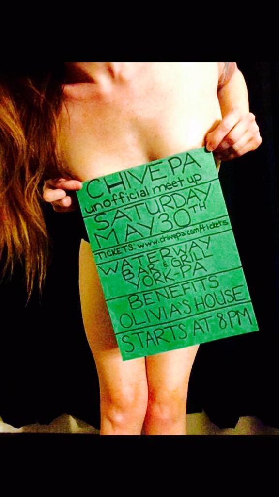 ChivePA's tweet photo. Be there York,PA May 30th  #Chive #TheChive #Chivette #ChiveMeetup #TheWaterWay #Charity #ChivePA #KCCO #ChiveNation http://t.co/kZ21iu5Q5h
