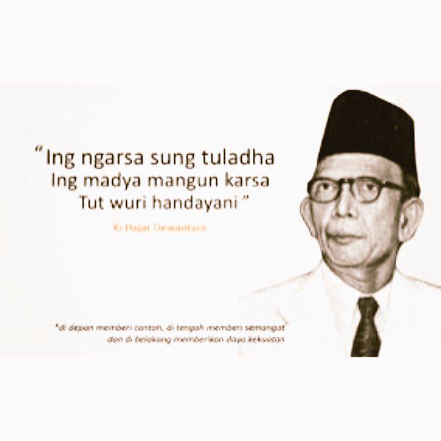 Hari Pendidikan Nasional
Ing ngarsa sung tuladha, ing madya mangun karsa, tut wuri handayani
Selamat hari pendidikan!