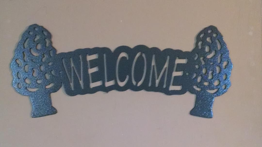 Summit_Metal's tweet image. #MorelMushrooms  welcome sign. #morel #PureMichigan