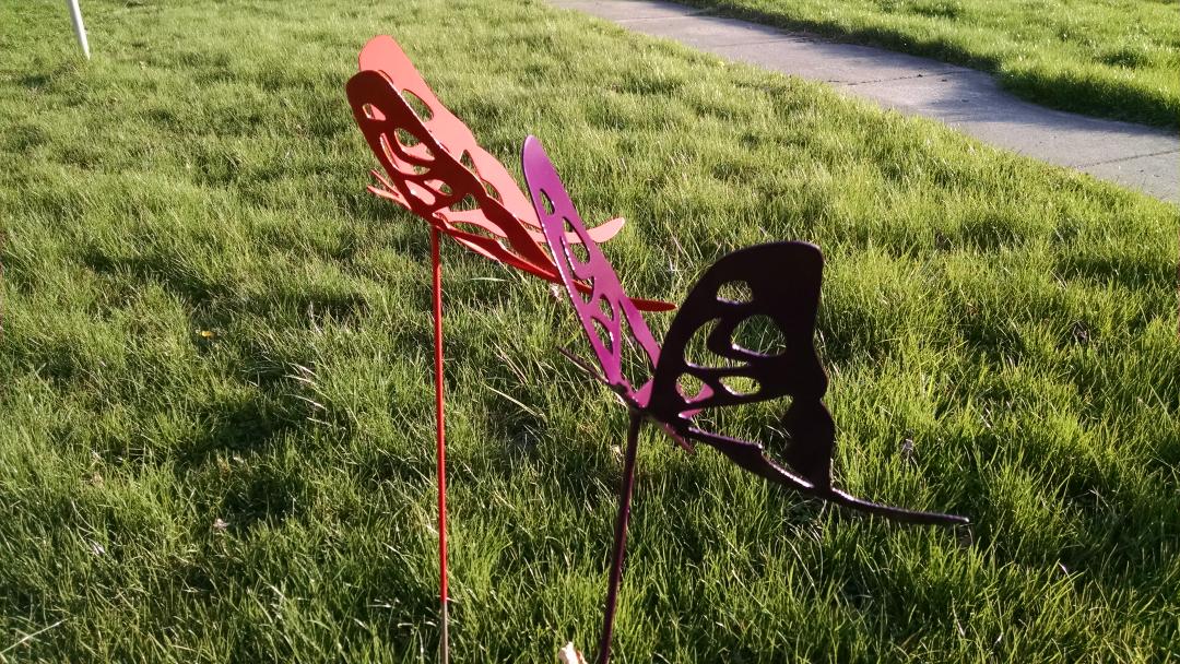 Summit_Metal's tweet image. Butterfly Yard Stakes #MetalArt #gardening
