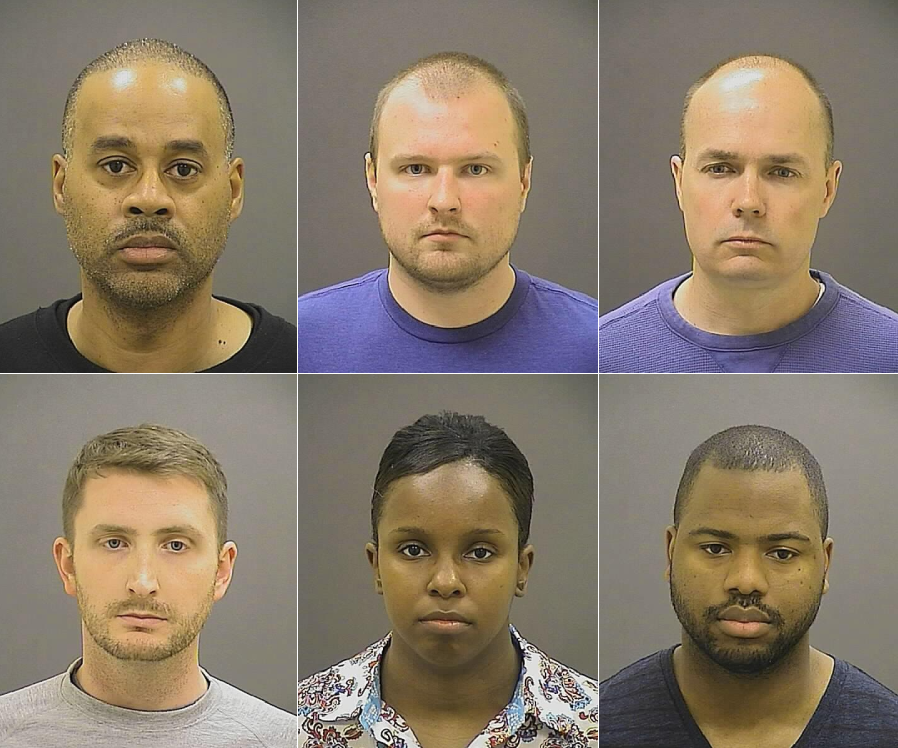“JUST IN: Mugshots released of Baltimore police officers charged in the dea...
