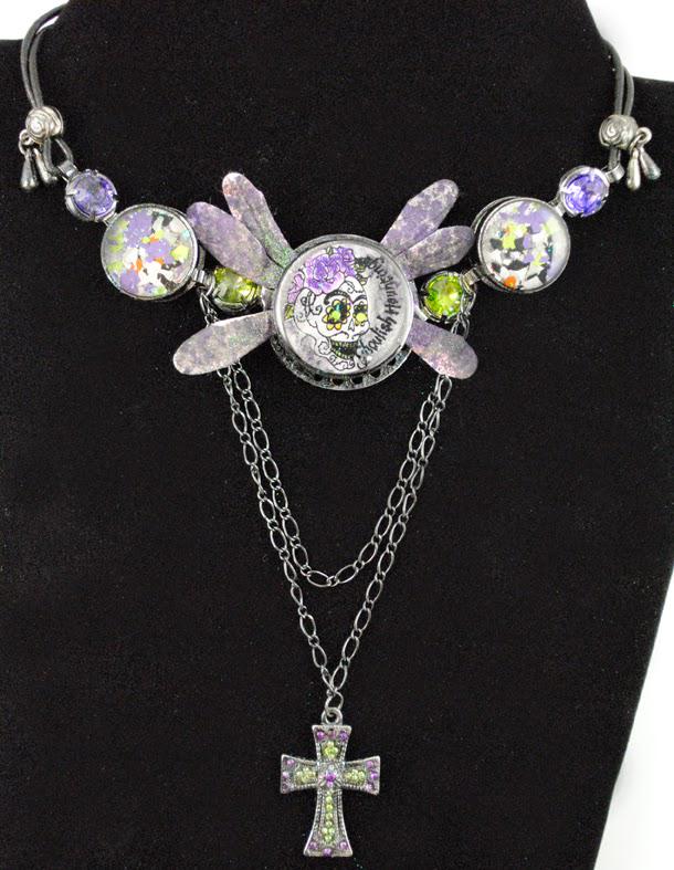 Stampendous's tweet image. #cre8time for sweet sugar skull jewelry! #stampendous #MetalComplex dld.bz/dCgwE