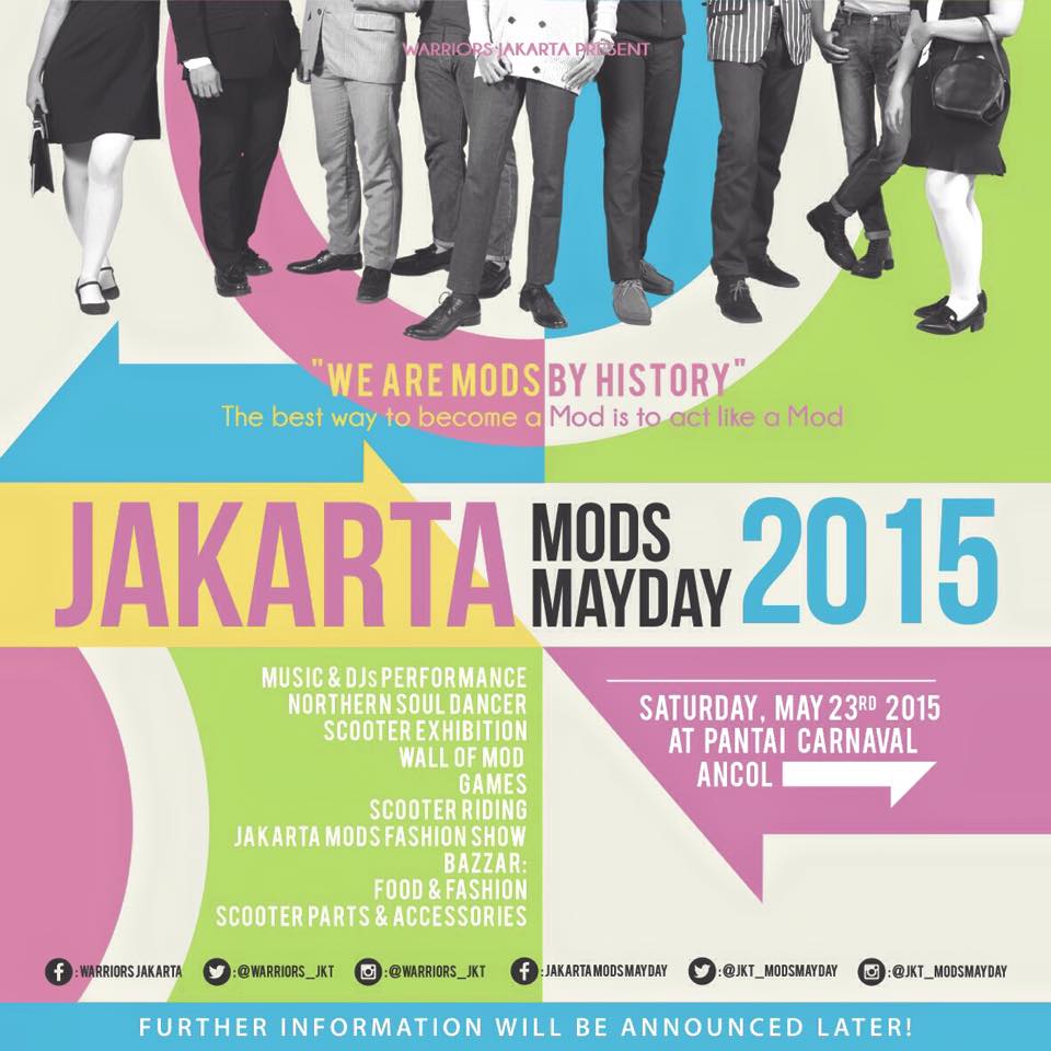 "JAKARTA MODS MAYDAY 2015" Sabtu, 23 Mei 2015 At Pantai Carnaval Ancol.