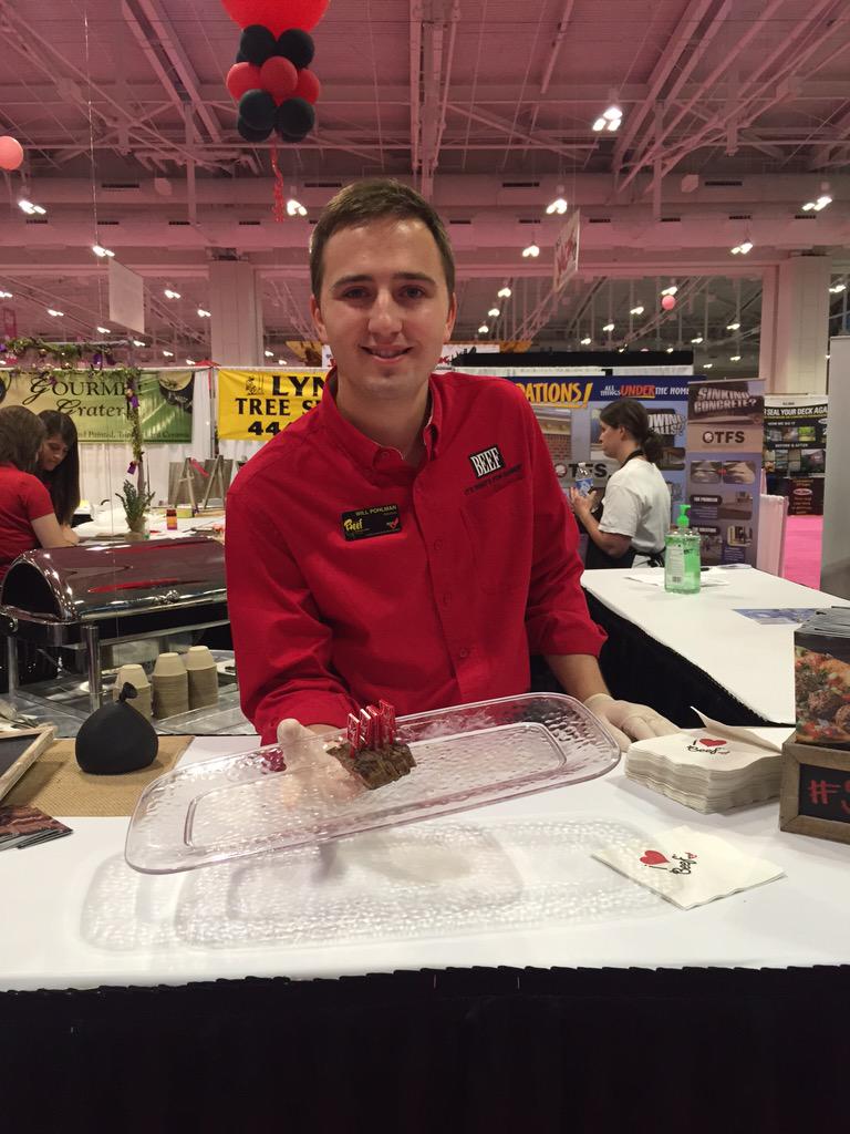 beefambassador's tweet photo. Strip steak samples at the #SouthernWomensShow http://t.co/EjH7323zhx